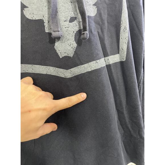 Under Armour Project Rock Hoodie XL Fleece Bull Streetwear Normcore Y2K Skater - Picture 3 of 16